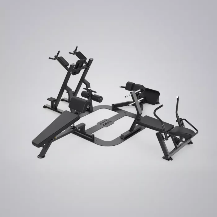 DHZ Fitness | Benches, Core Circle, U3058PJ, Belly, Back, CORE CIRCLE - L SQUARE with 4 benches -