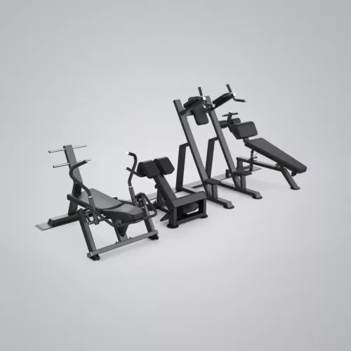 DHZ Fitness | Benches, Core Circle, U3058SJ, Belly, Back, CORE CIRCLE - L LINE with 4 benches -