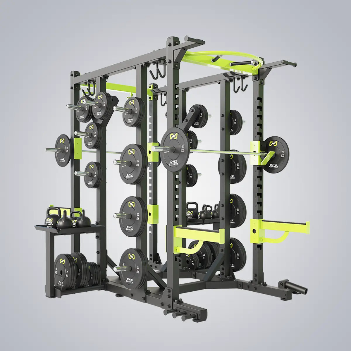 DHZ Fitness | Racks, E6224, CROSSTRAINING - double rack powerrack-